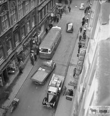Trafik på Drottninggatan 1952