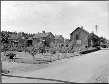 Kvarteret Syltgurkan från Pommerska gatan i Enskedes småstugeområde