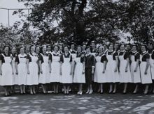 Gruppfotografi från Statens skolköksseminarium och hushållsskola