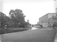 Slottet med Stallbron, från nuvarande Kanslikajen