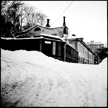 Wallmanska teatern från öster.