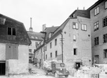Brännkyrkagatan 6-8. Östra och västra gårdshusen norrut