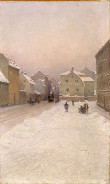 Hornsgatan med ångspårvagn
