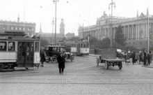 Norrbro med spårvagnar