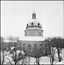 Östermalmskyrkan, Hedvig Eleonora kyrka, från Storgatan 3