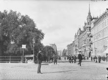 Vasagatan med Järnvägsparken