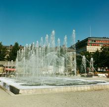 Fontänen i Kungsträdgården. Vy åt norr