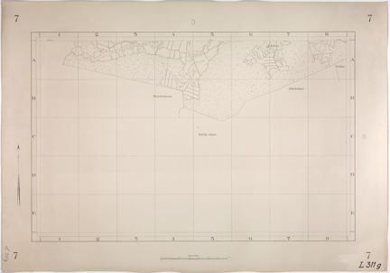 1918 års karta över Brännkyrka del 7 (Kärrtorp)