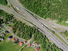 Flygfoto över Fållan vid Magelungen