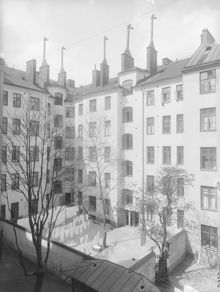 Gårdsinteriör, Vasastaden