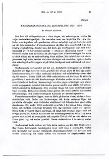 Undersökningar på Årstafältet 1958-1959 / Henrik Ahnlund