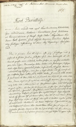 Reseberättelse från massflyttningen av barnhusbarn 1788