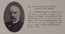 Greve Gustaf Pontus August von Rosen. Ledamot av stadsfullmäktige 1897-1910