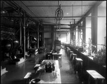 Interiör från Apotekarnes mineralvattenfabrik, Nybrogatan 35