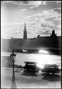 Utsikt mot Riddarholmen från Rödbotorget