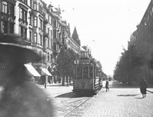 Birger Jarlsgatan sedd söderut från Stureplan