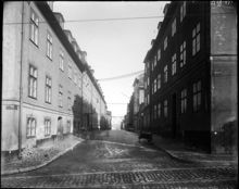 Mariagatan österut från Ragvaldsgatan.