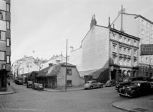 Hörnet Luntmakargatan 80 - Rehnsgatan. Simon Ericsons Glasmästeri
