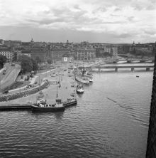 Vy mot Tegelbacken och Klara, troligtvis från Stadshuset