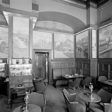 Götgatan 72. Restaurang Druvan. Väggmålningar
