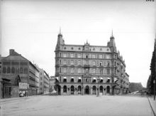 Stureplan mot Sturegatan och Biblioteksgatan