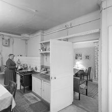 Klarabergsgatan 48. Fredrika Bremer Förbundets Byrå. Köket