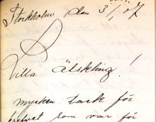 Elva brev som pekar ut Josef Lindqvist som fadern - faderskapsmål 1908