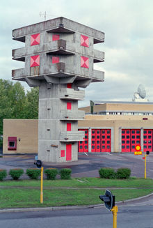 Kista brandstation med övningstorn