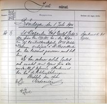 F.d. betjänten Carl Gustaf Eriksson grips för ”betleri” på Djurgården 1900 
