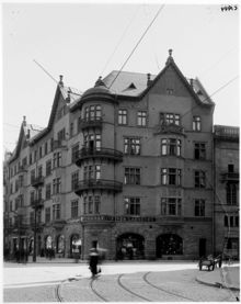 Hörnet av Birger Jarlsgatan och Smålandsgatan