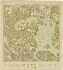 Trakten omkring Stockholm i 9 blad 1861 – kartblad 4 ”Norra bladet”, översett 1892