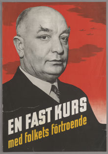Valaffisch med Per-Albin Hansson