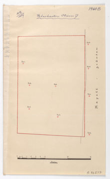 Underlag för bygglov år 1897, fastigheten Pelarbacken större 7