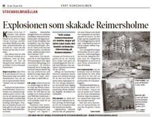 Explosionen som skakade Reimersholme