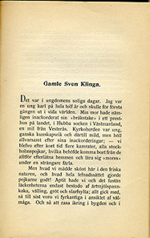 Gamle Sven Klinga / Adolf Hellander