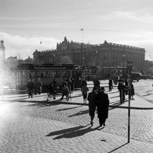 Från Gustav Adolfs Torg mot Riksdagshuset