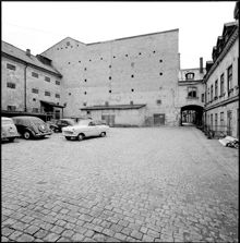 Kvarteret Täppan. Inre gård mot söder. Hus D, E och B