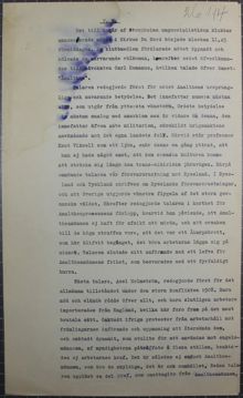 Opinionsmöte för Amaltheabombarnas frigivning - polisrapport 1914