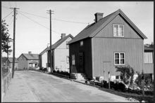 Kvarteret Klarskinnet vid Skällnoravägen i Åkeshov småstugeområde
