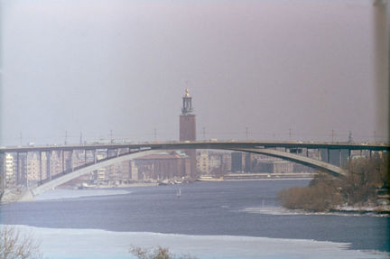 Västerbron sedd från väster, Långholmen