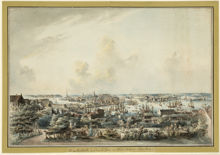 Utsikt från Mosebacke - Vue de Stockholm, prise dans le Jardin de Mose Backe au Södermalm