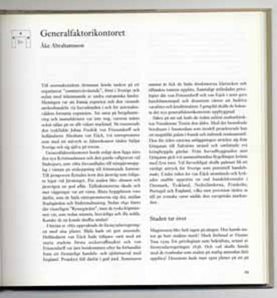 Generalfaktorikontoret / Åke Abrahamsson