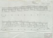 Hyresradhus i Bagarmossen – bygglovsritningar från 1954