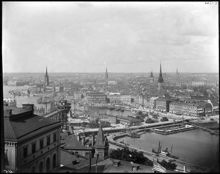 Slussen och Gamla Stan från Mosebacke vattentorn