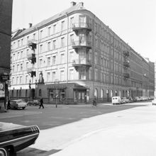 Hörnet av Banérgatan 3 och Riddargatan 72 t.h