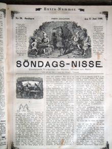 Söndags-Nisse – Illustreradt Veckoblad för Skämt, Humor och Satir, nr 26, den 27 juni 1866