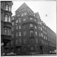 Hörnet Brahegatan - Linnégatan från Linnégatan