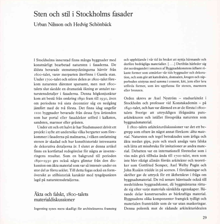 Sten och stil i Stockholms fasader / Urban Nilsson och Hedvig Schönbäck