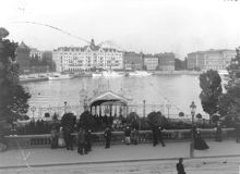 Strömparterren med Grand Hotell i fonden