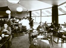 Restaurang Rotundan. Interiör av övervåningen.